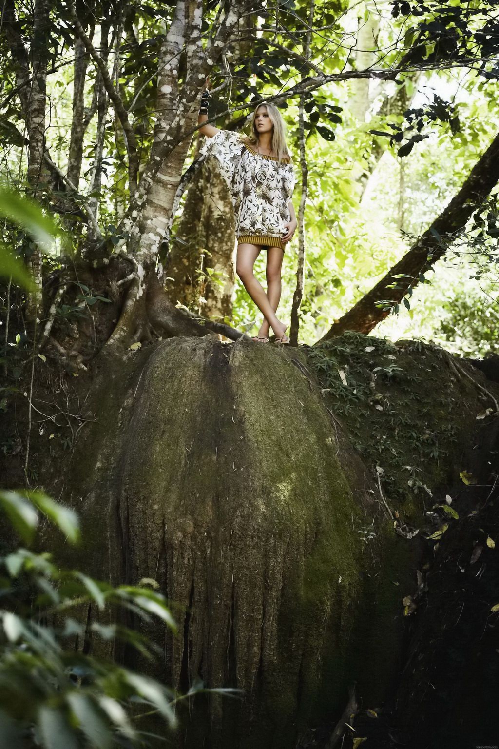 Gianne Albertoni flashing her big assets in bikini in the jungle at Agua De Coco #75253774