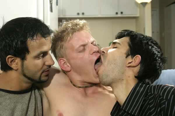 Brian sucking two huge cocks #77009686