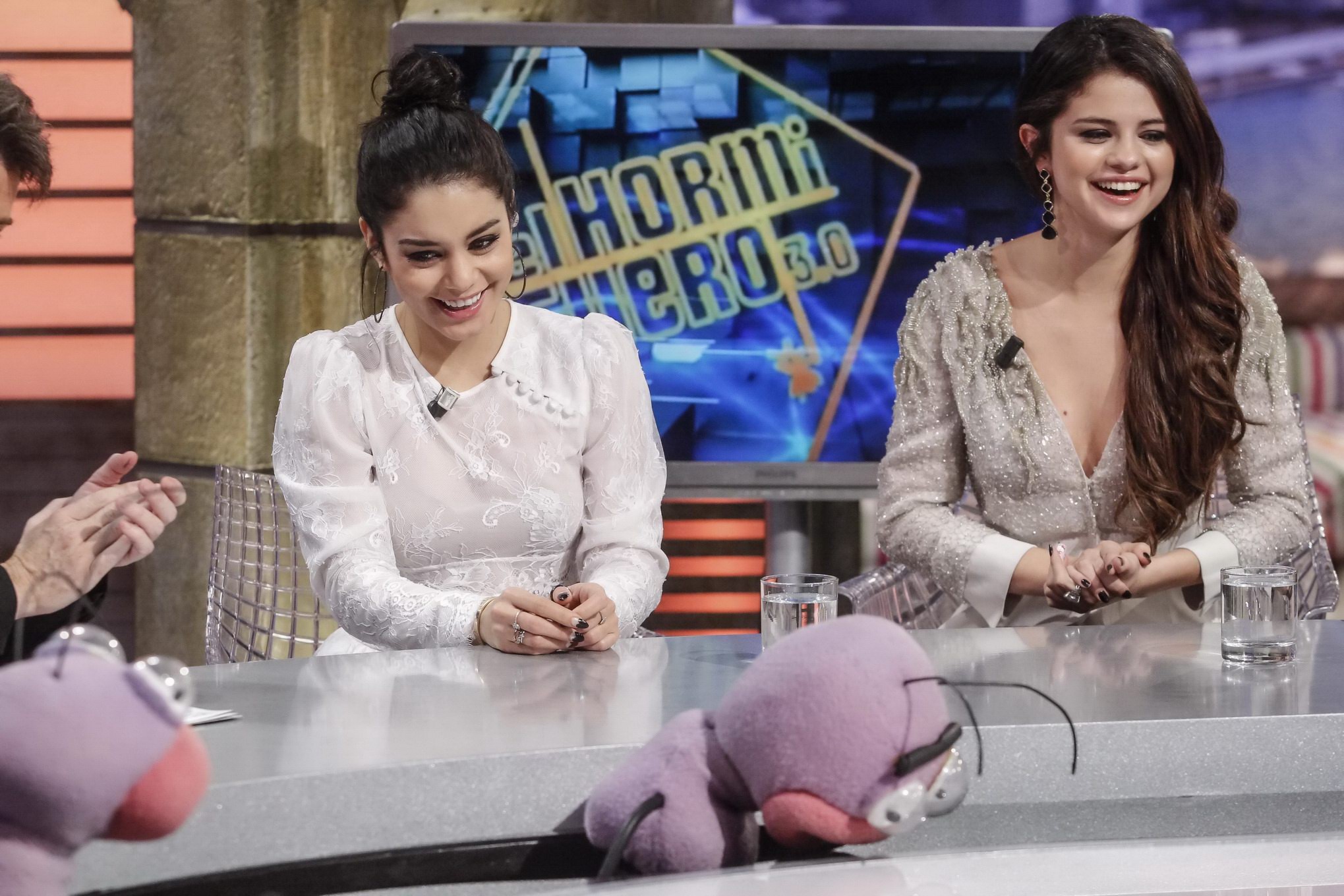 Selena Gomez and Vanessa Hudgens in sexy outfits having fun at El Hormiguero sho #75240181