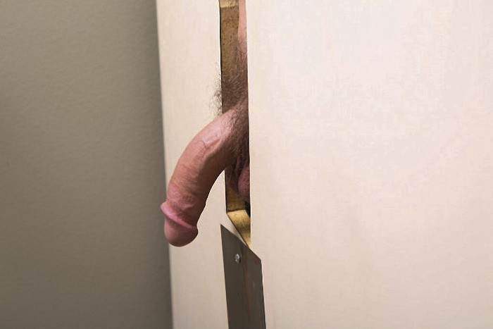 A sweet stud sucking by the turn two amateur cocks in the john #76915389