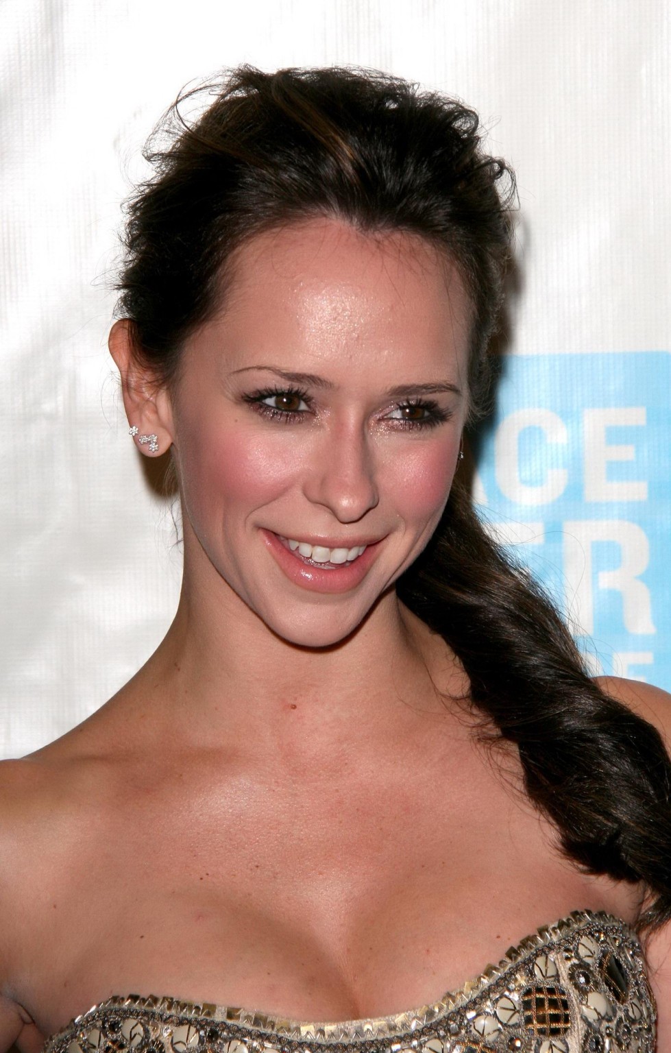 Jennifer Love Hewitt showing awesome cleavage in a strapless dress at 39th Annua #75328120