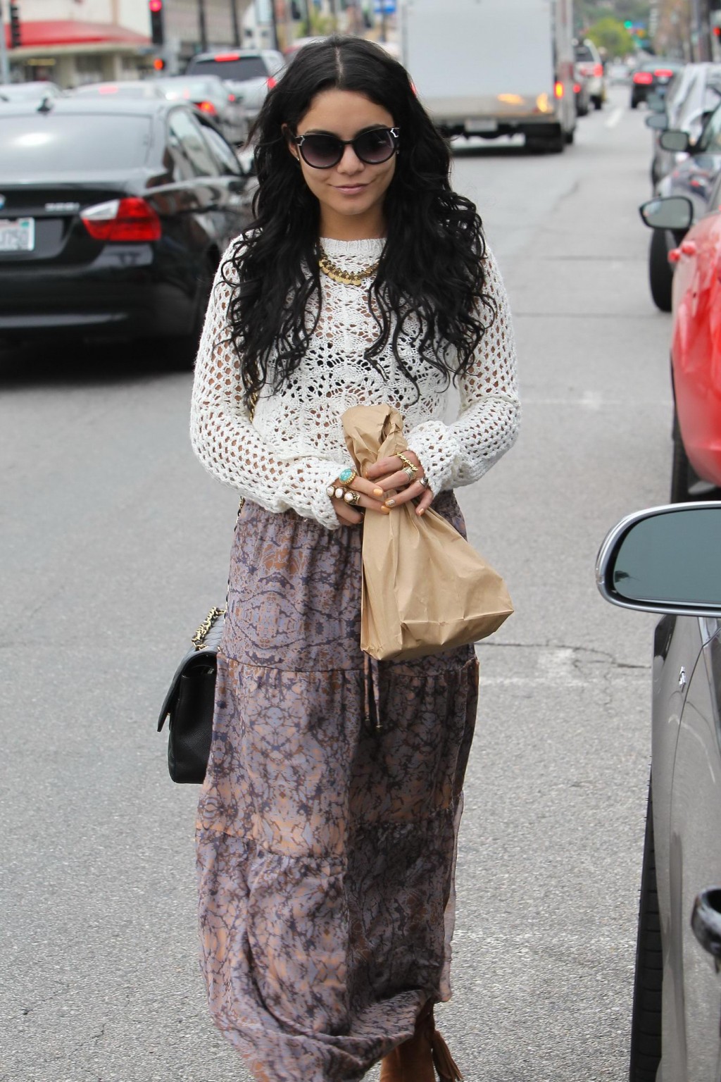 Vanessa Hudgens see through to bra out in Studio City #75264939