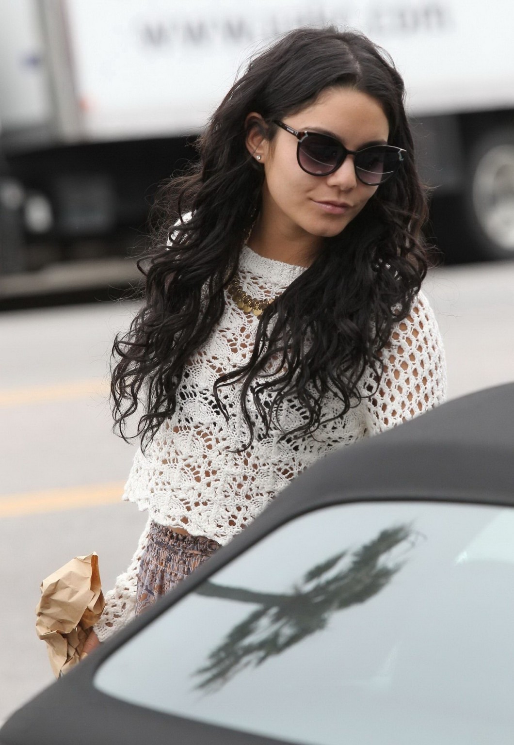 Vanessa Hudgens see through to bra out in Studio City #75264945