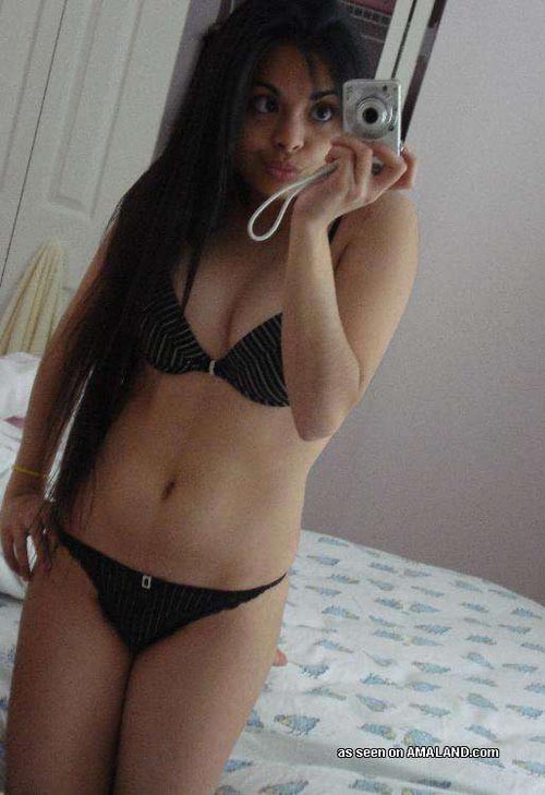 Hot and exotic girlfriend self-shooting in her underwear #67742865