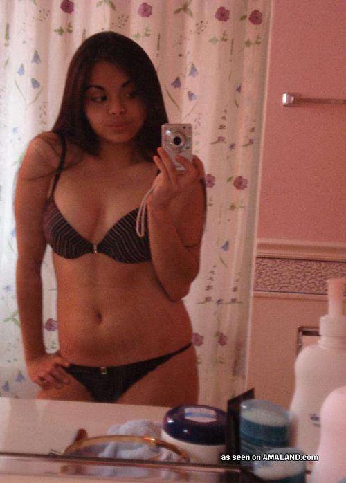 Hot and exotic girlfriend self-shooting in her underwear #67742876