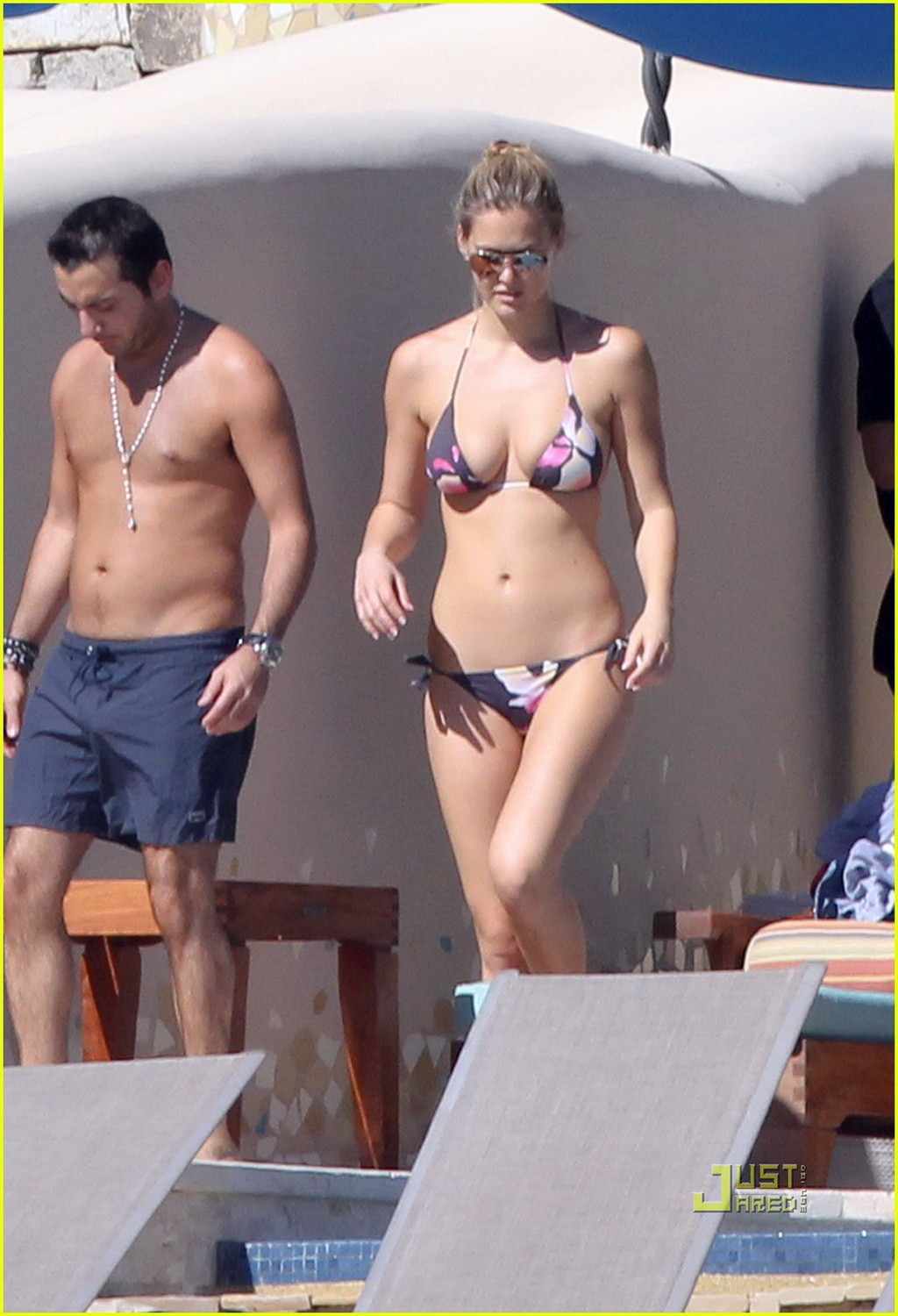 Bar Refaeli busty wearing skimpy bikini on the Mexican beach #75322440