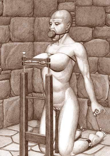 insane female rope and chain bdsm art #69689510