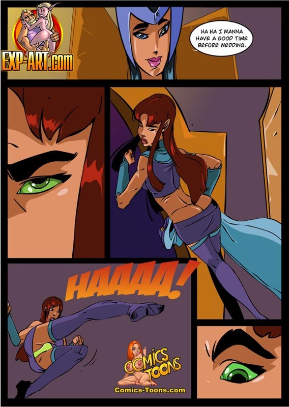 Teen Titan Starfire having lesbian sex #69605429