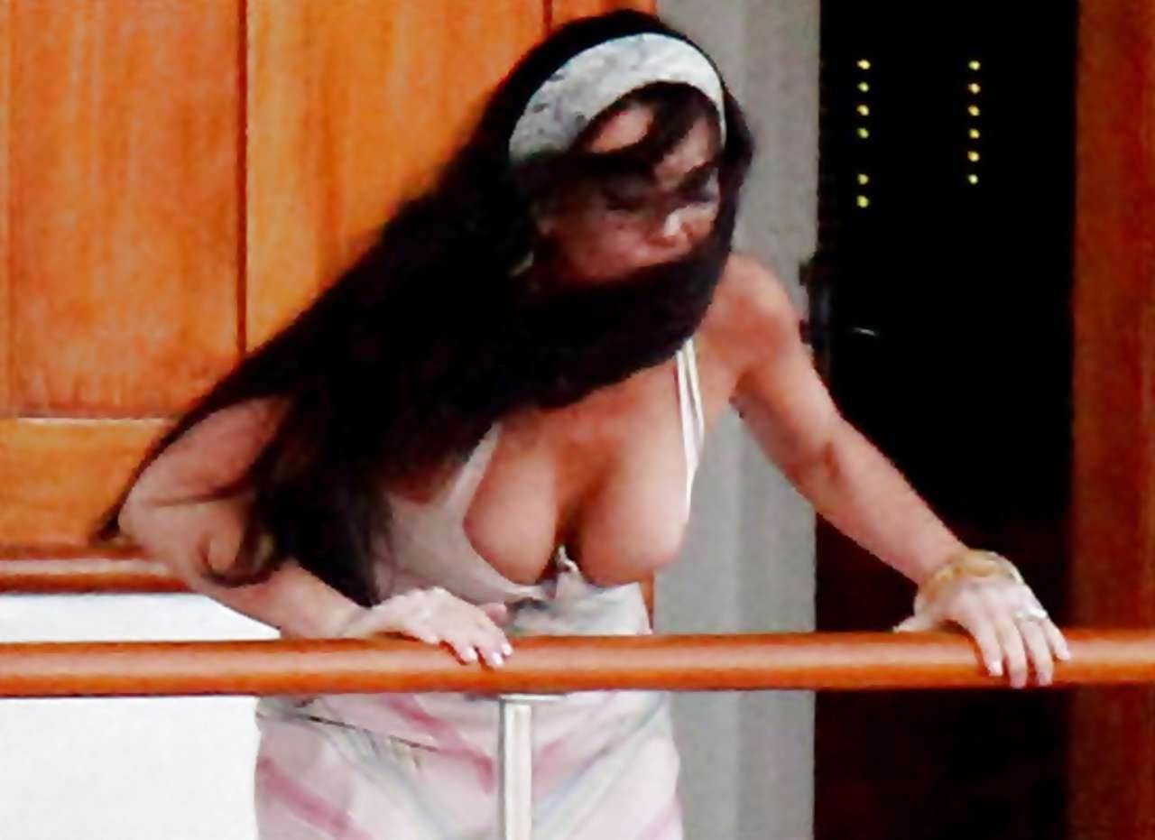 Lindsay Lohan exposing niples slip and see thru on street #75227187