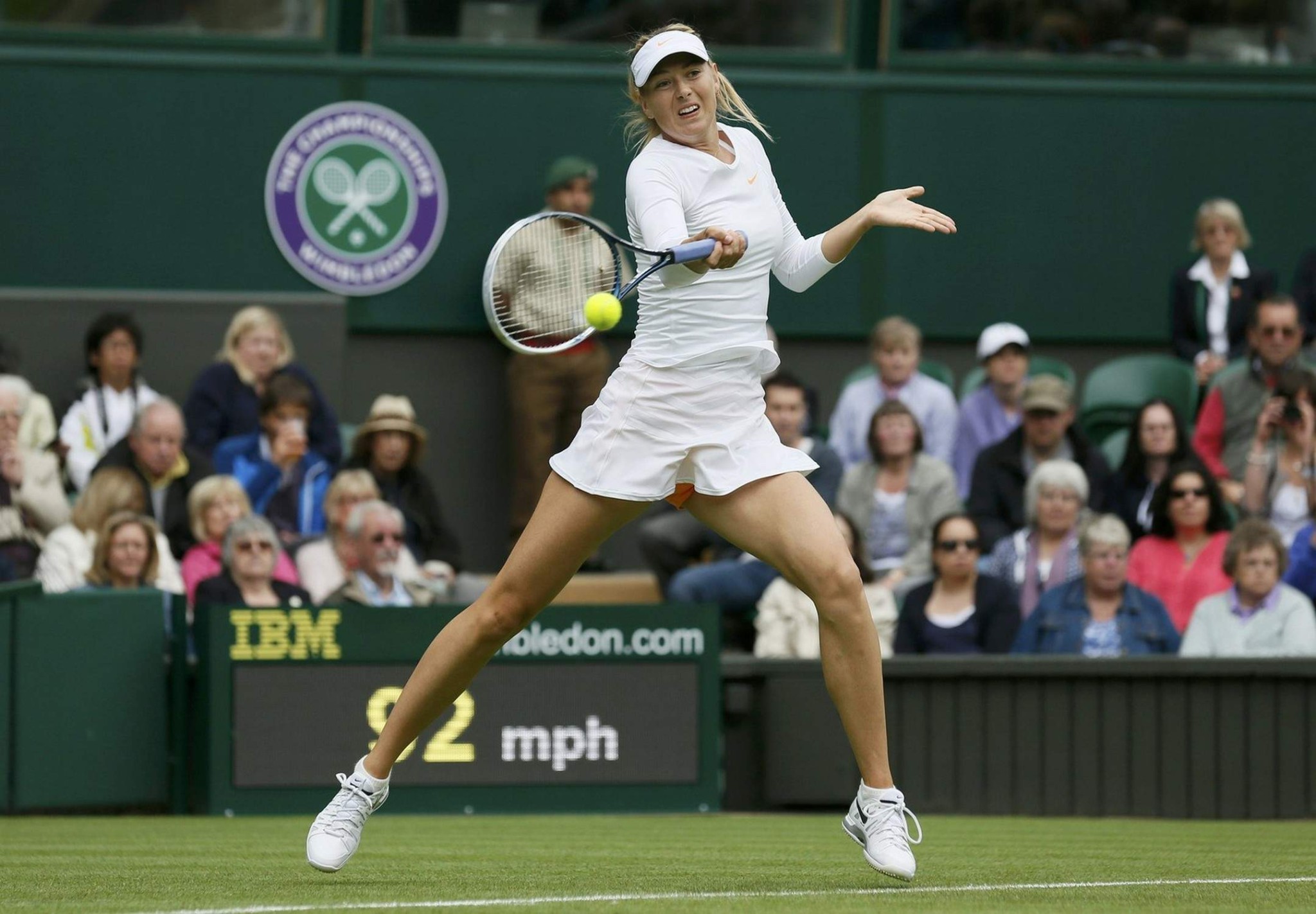 Maria Sharapova flashing her orange panties at the Wimbledon 2013 Day 1 in Londo #75227183