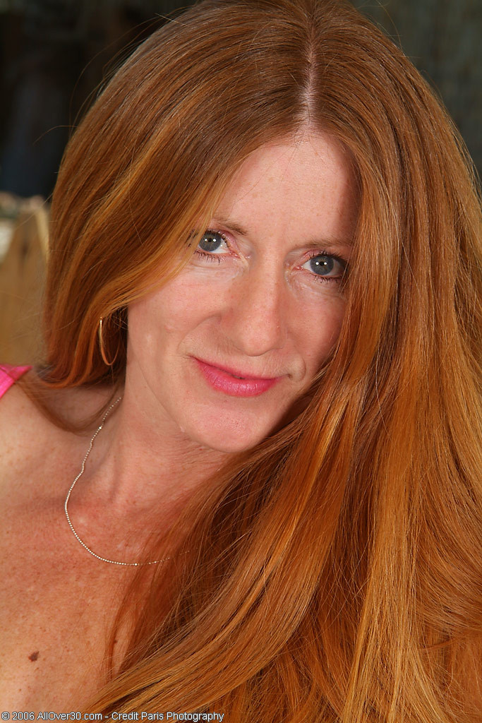 outstanding redheaded mature milf strips down for your pleasure #78523428