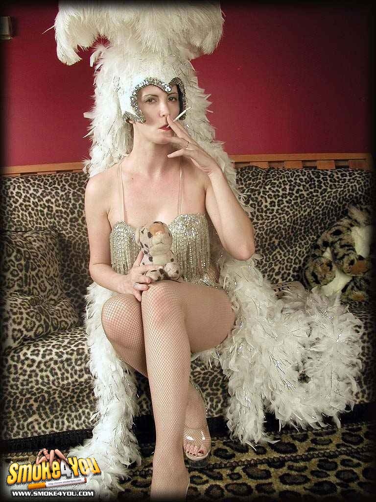 Katja puts on a great show as smoking Vegas showgirl #76572422