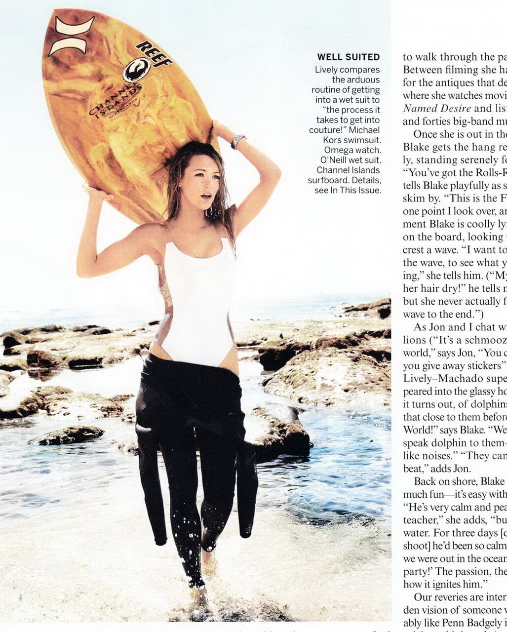 Blake vivace in photoshoot spiaggia calda per vogue noi giugno numero
 #75348195