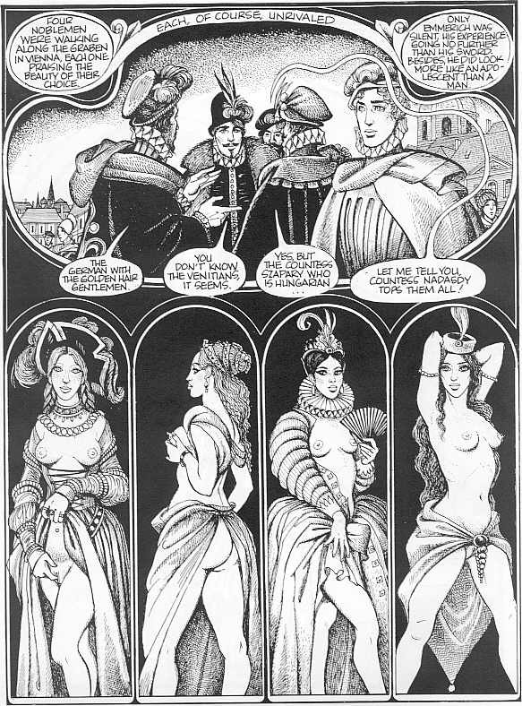 Vintage illustrierte schmerzhafte Bondage-Geschichten
 #69709772