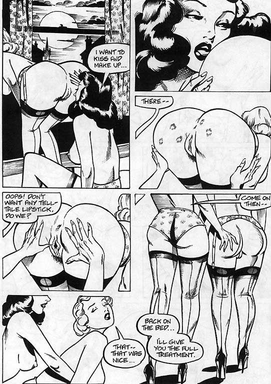 Vintage riesige Brust lesbischen Sex-Comic
 #69674748
