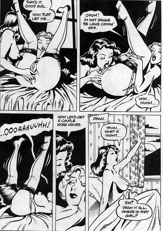 Vintage riesige Brust lesbischen Sex-Comic
 #69674789