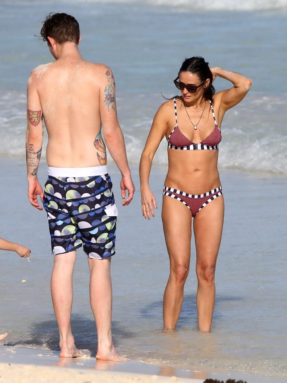 Demi Moore showing off her bikini body on a beach in Mexico #75208612