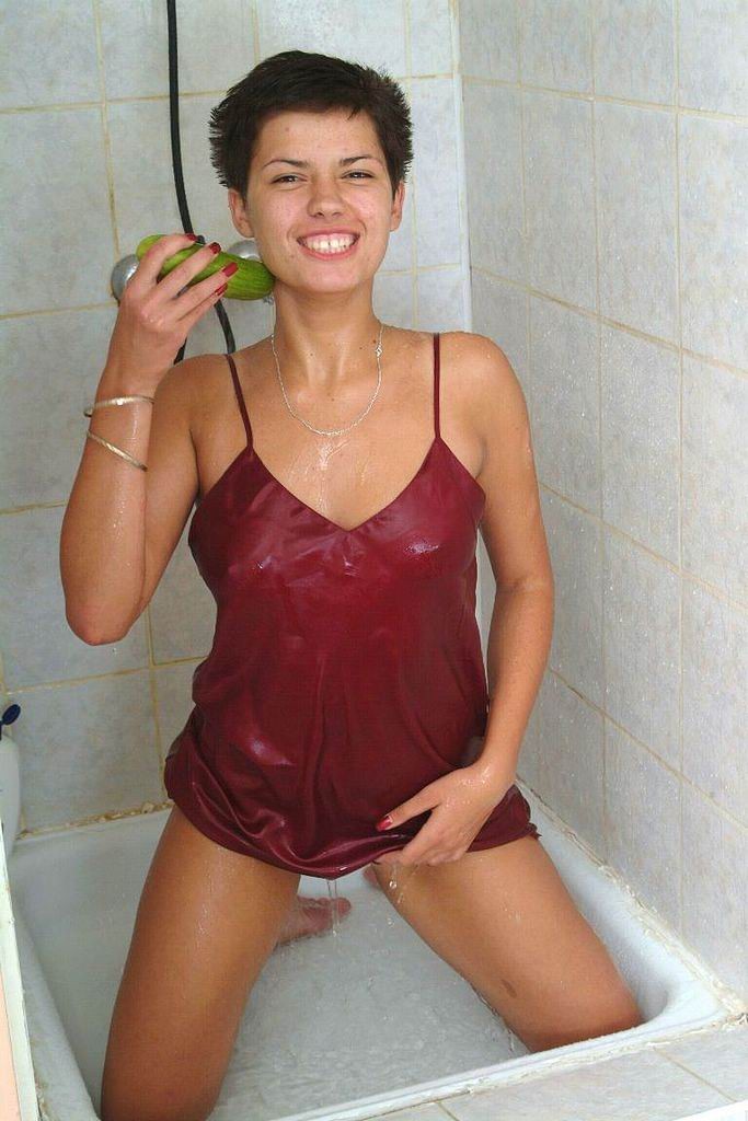 hot teen fucking pussy with cucumber #73226470