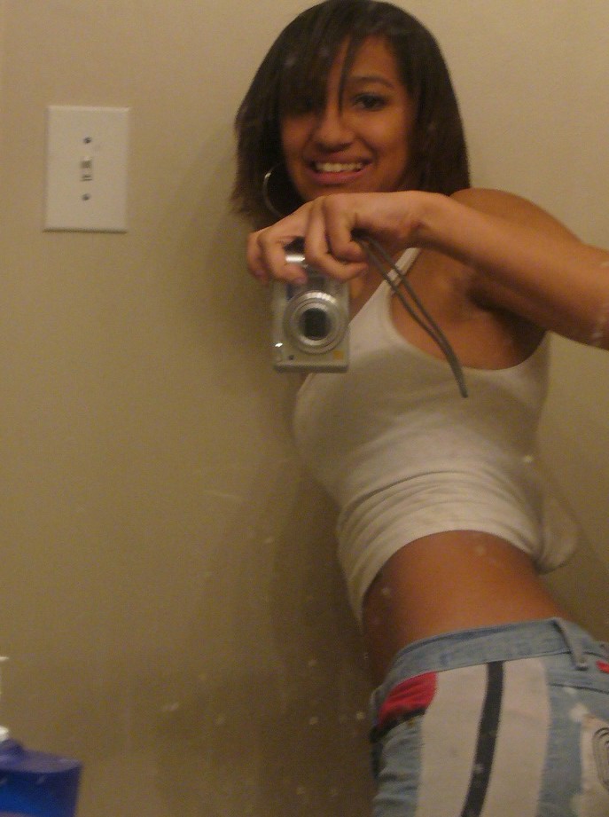 Naughty and hot selfpics taken by an amateur ebony chick #73366598