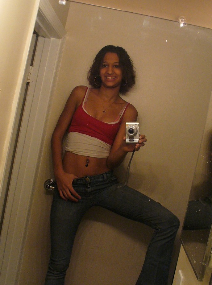 Naughty and hot selfpics taken by an amateur ebony chick #73366670