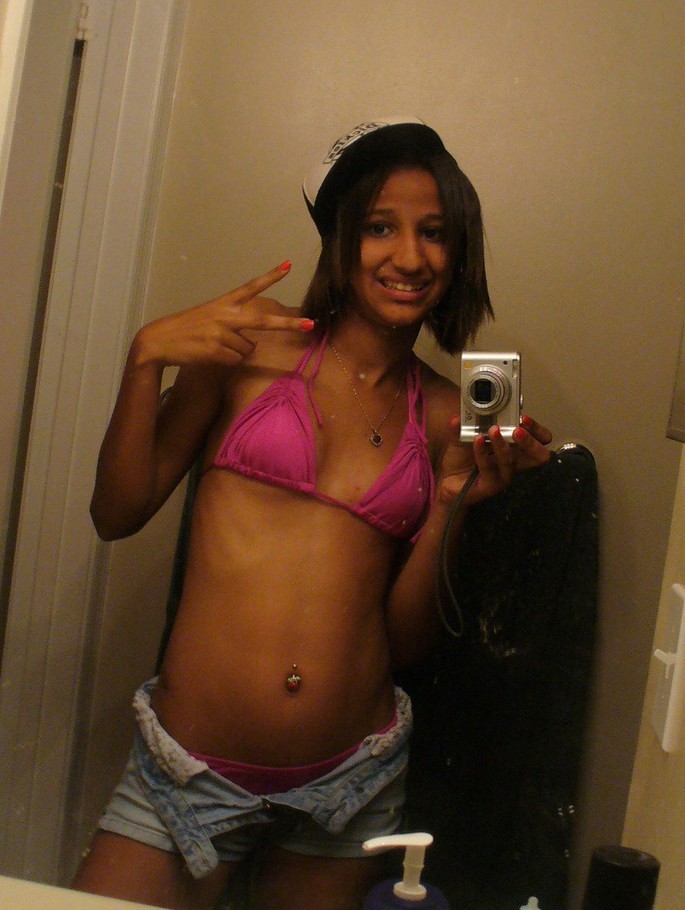 Naughty and hot selfpics taken by an amateur ebony chick #73366699