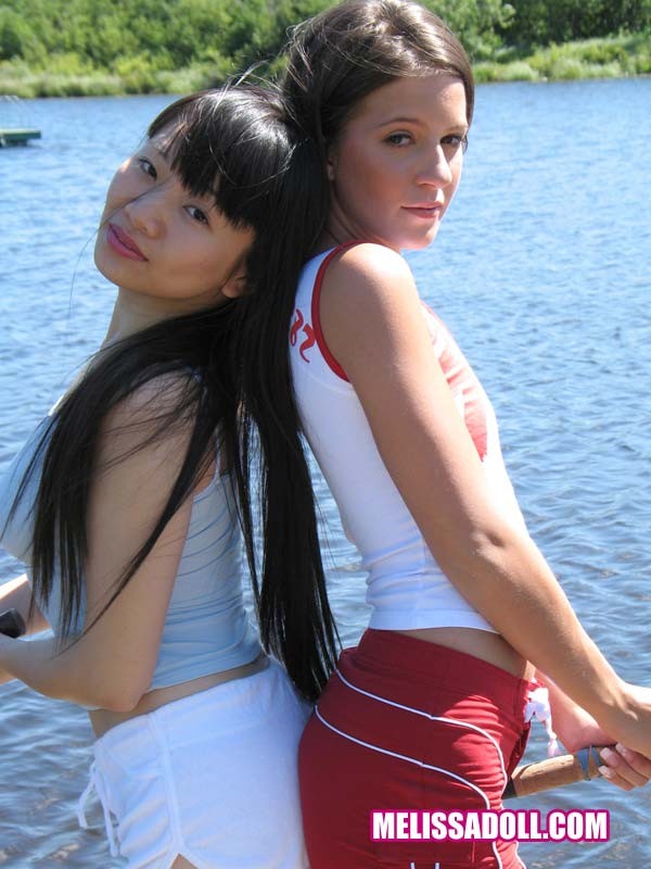 Two fabulous interracial teens Melissa Doll and Yumi Lee #78799582