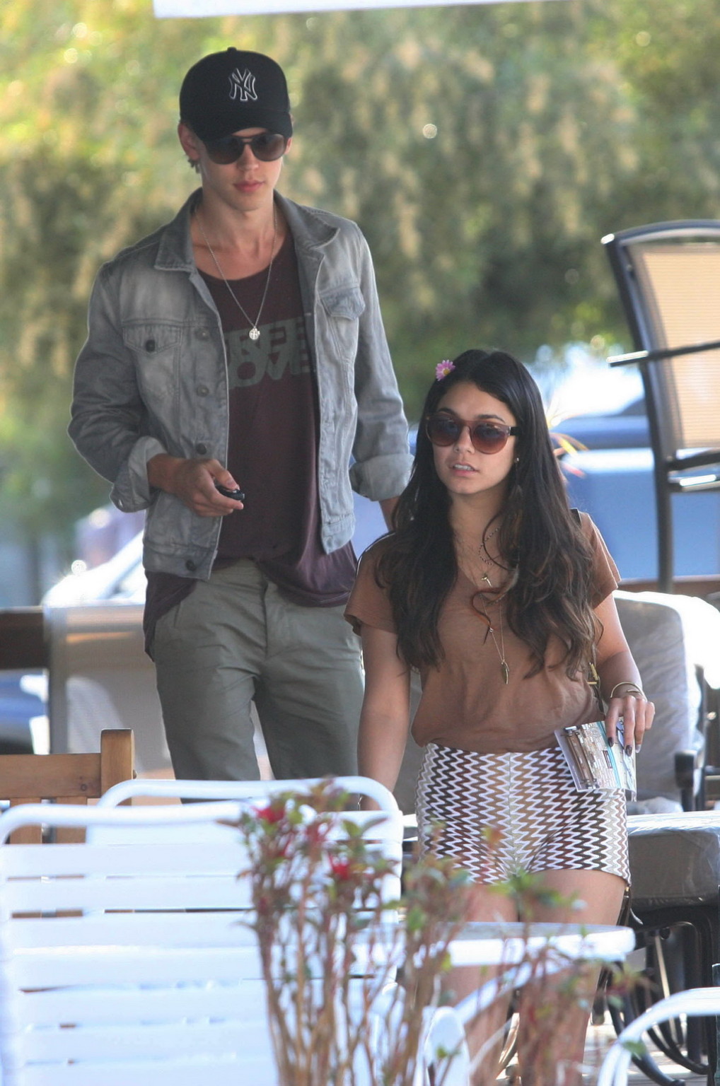 Vanessa Hudgens showing cameltoe in skimpy shorts and top out in Studio City #75263753