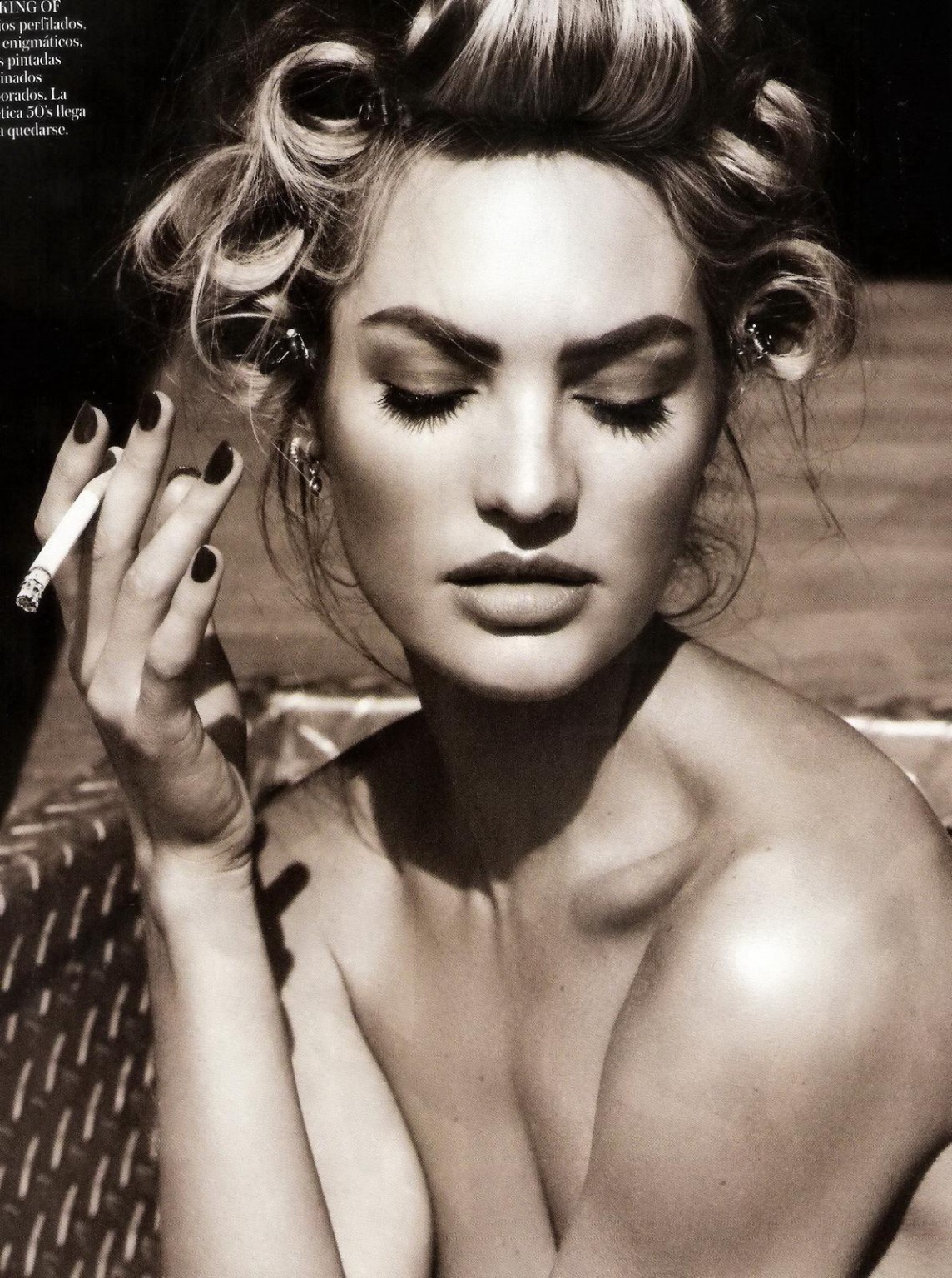 Candice Swanepoel topless but hiding her boobs in April 2013 issue of Spanish Vo #75237969