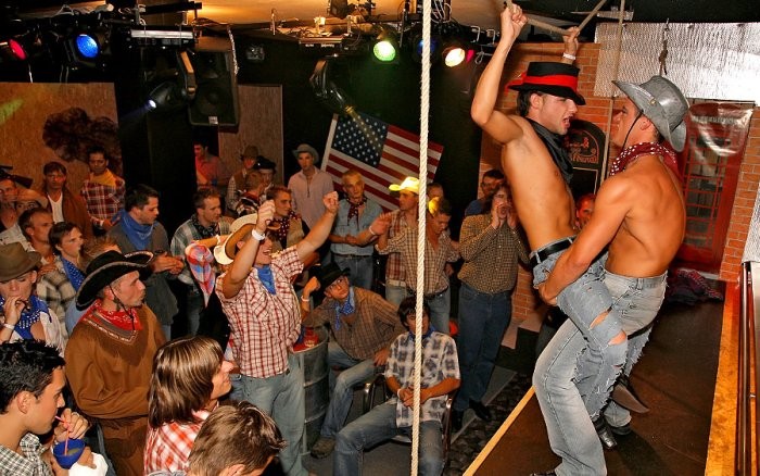 hard bodies and hard cocks in this gay orgy #76996588
