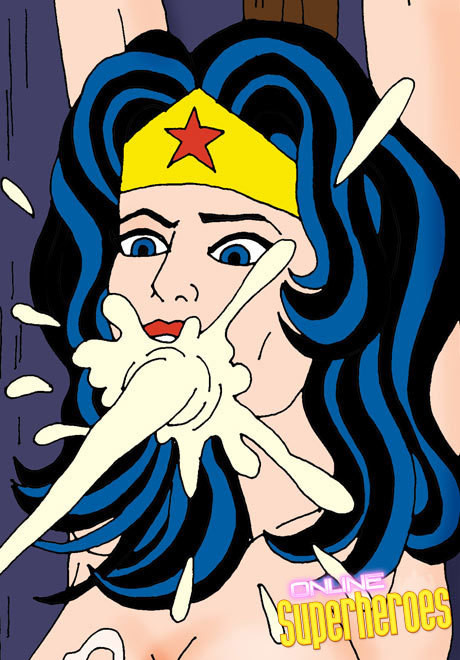 Wonder Woman was fucked with desire and eats jizz  #69568578