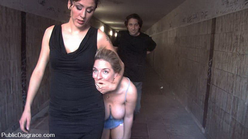 Chick will get interesting bondage working experience and fucked exterior #72119781