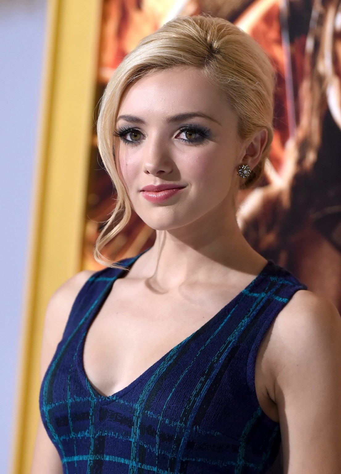 Peyton List showing cleavage and ass at The Hunger Games Mockingjay Part 1 LA pr #75180308