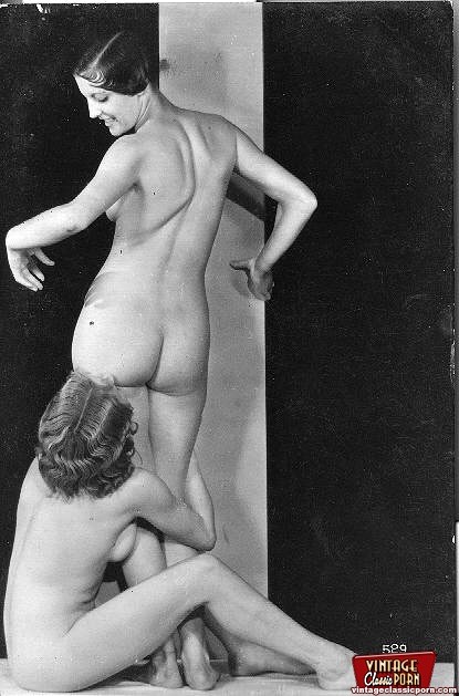 Some vintage lesbians showing their fine bodies #78462066