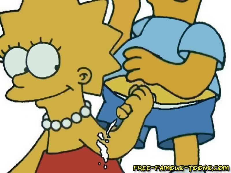 Bart and Lisa Simpsons famous cartoon sex #69332750