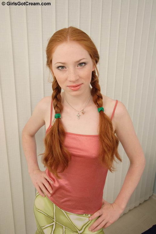 Cute redhead teenie gets her first anal creampie #69298840