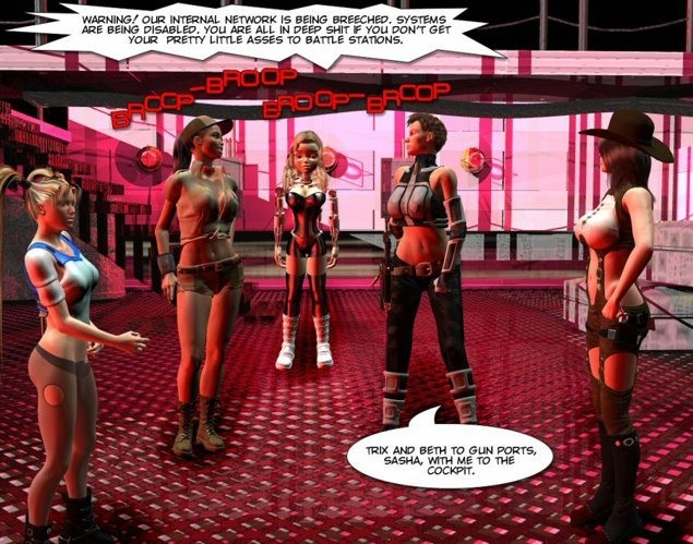 Space Amazonen unter Arrest 3d Porno-Comics
 #67052216