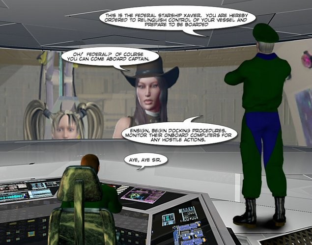 Space Amazonen unter Arrest 3d Porno-Comics
 #67052239