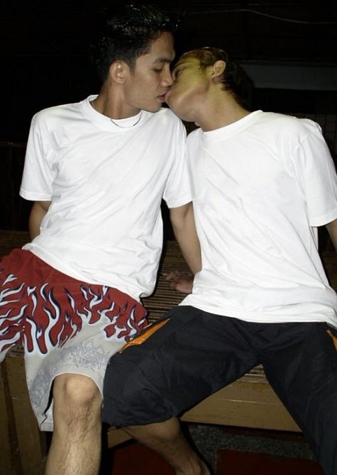 Asian twinks enjoy rimming and pounding in the country house #76953498