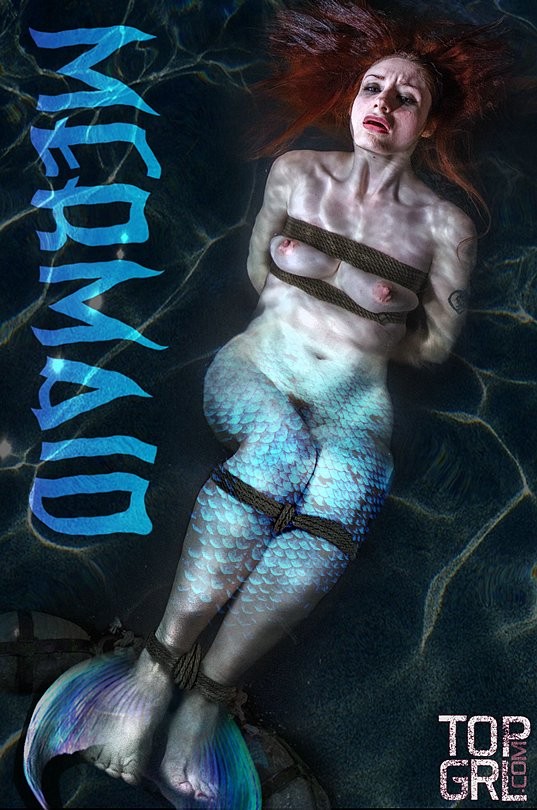 Violet Monroe Redhead is bound and mermaid dunked in water by le
 #71936084