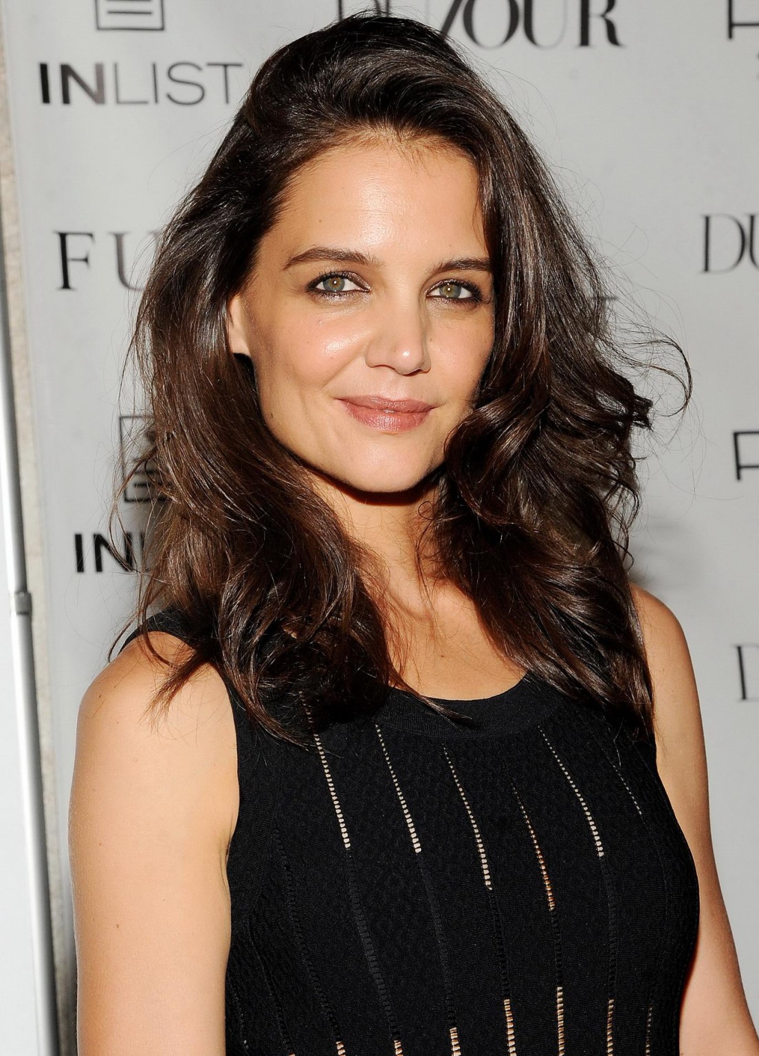 Katie Holmes see through to bra at DuJour Mag Fall Cover Party in New York City #75185742