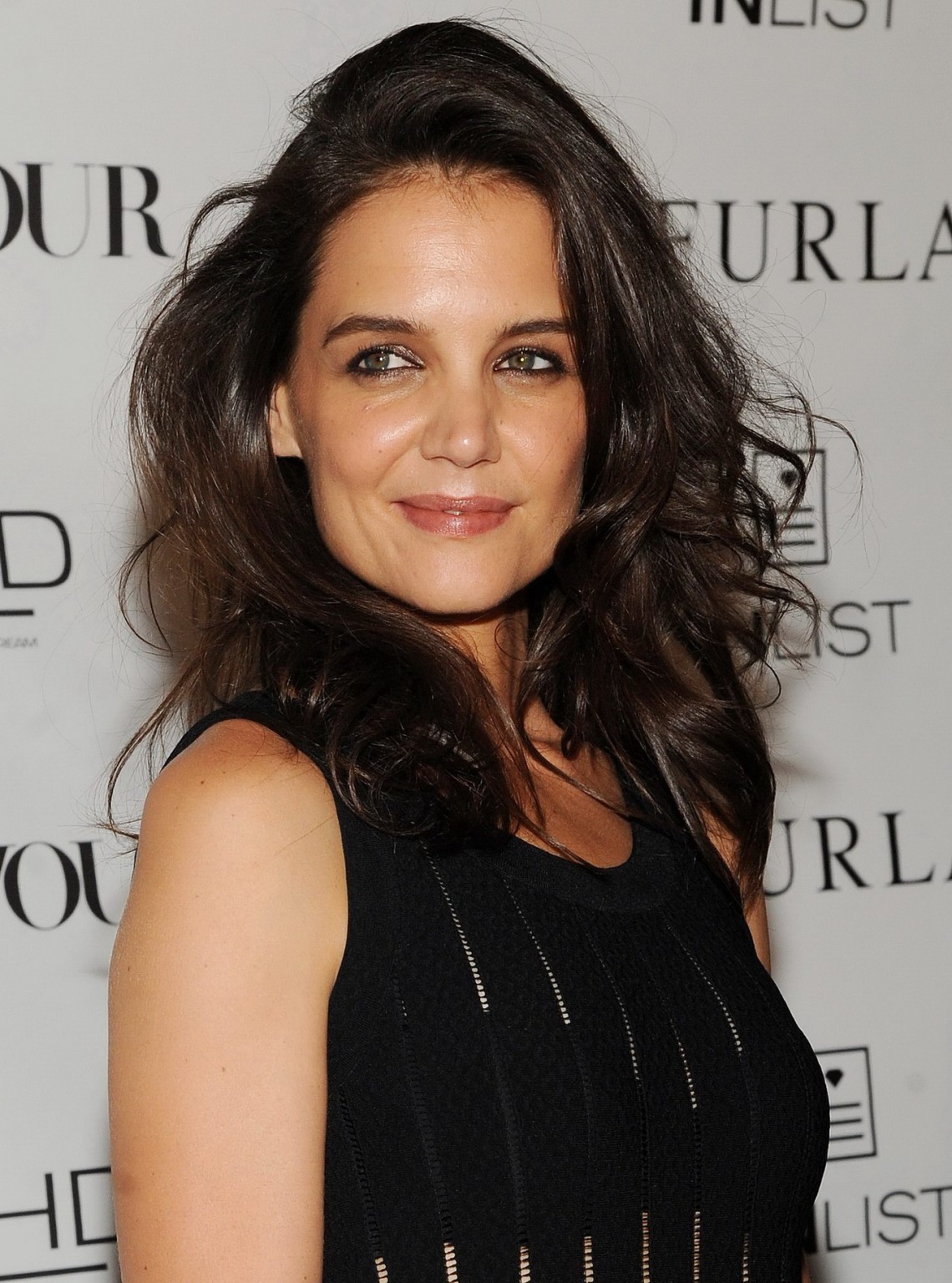 Katie Holmes see through to bra at DuJour Mag Fall Cover Party in New York City #75185750