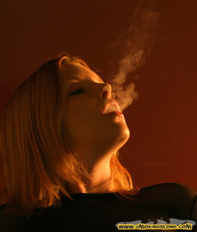 Horny smoker rubs her clit while she smokes #76631789