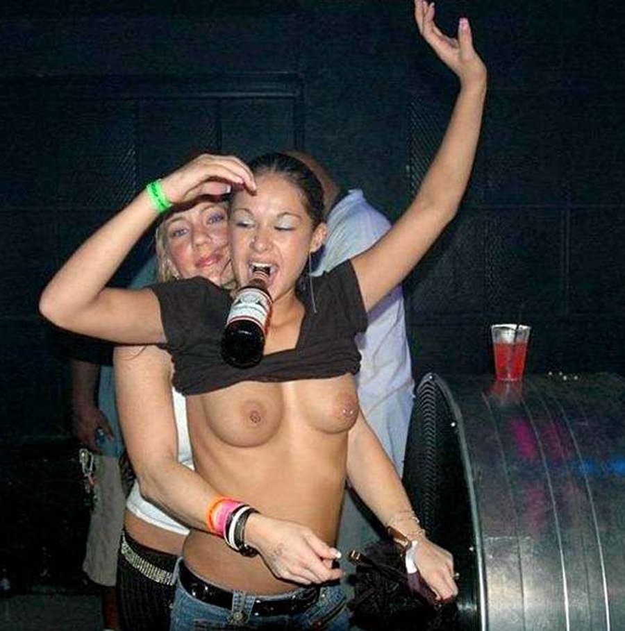 Drunk College Party Girls Flashing Perky Tits And Tight Pussies #76396554