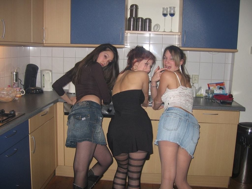 Real homemade snapshots of amateur teen GFs posing and spreading #79426297