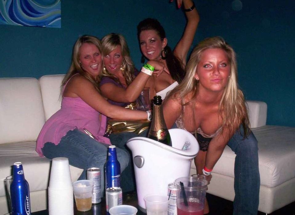 Hot Drunk College Chicks Flashing Perky Tits #76395366
