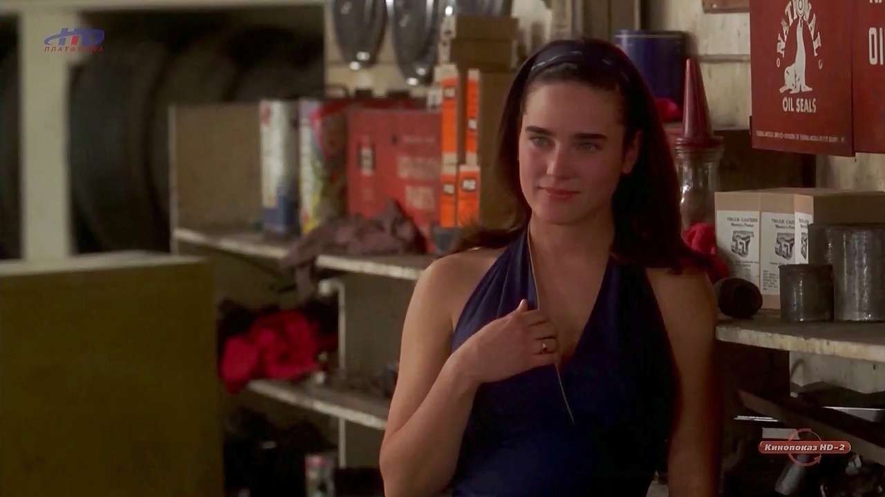 Jennifer Connelly showing her nice big boobs and flash white panties #75281040