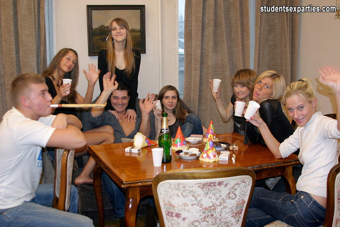 Student girls gets hardcore orgy after exam #76837640