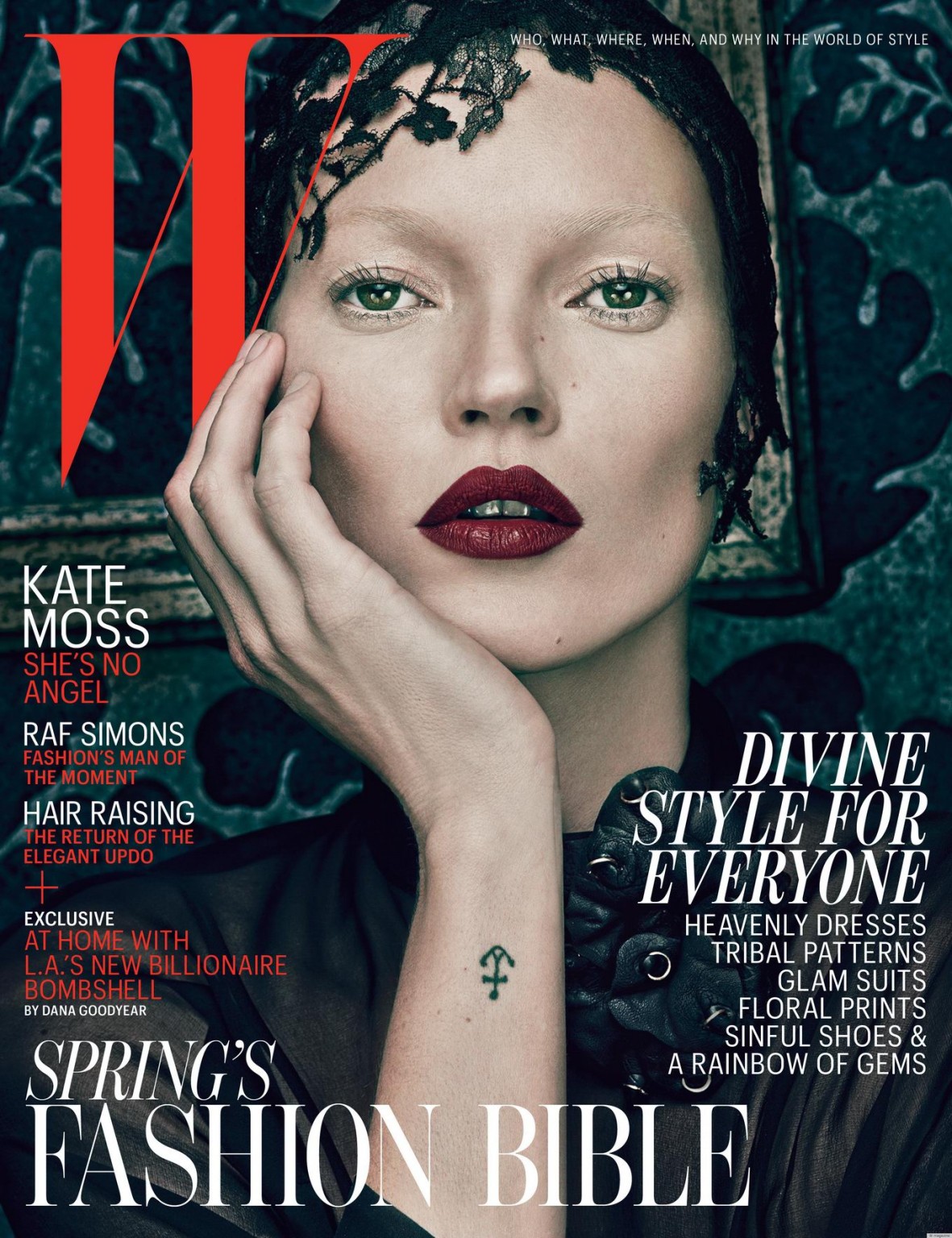 Kate Moss zeigt Brüste im Durchblick für die Mai-Ausgabe 2015 des W Magazine
 #75166835