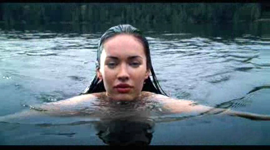 Megan Fox showing her nice big tits in some nude movie caps and posing very sexy #75389625