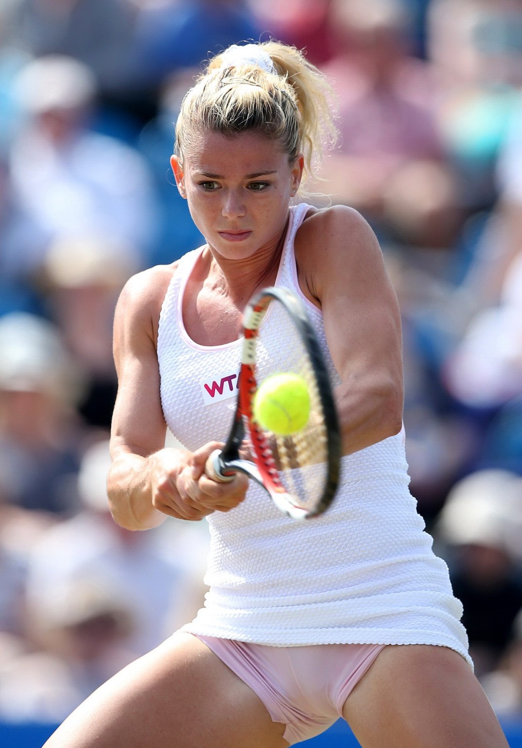 Camila giorgi mostrando sus bragas sudadas en el aegon international atp tour
 #75193118